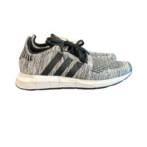ADIDAS - NWT - 3 Stripe Black/White/Gray Sneakers